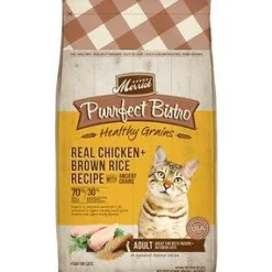 Merrick - Purrfect Bistro with Grains Chicken + Brown Rice Recipe with Ancient Grains Dry Cat Food - 4lb