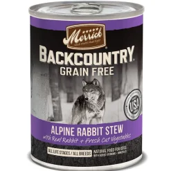 Merrick 'Backcountry' Grain-Free Alpine Rabbit Stew Canned Dog Food - 12.7 oz Cans - Case of 12