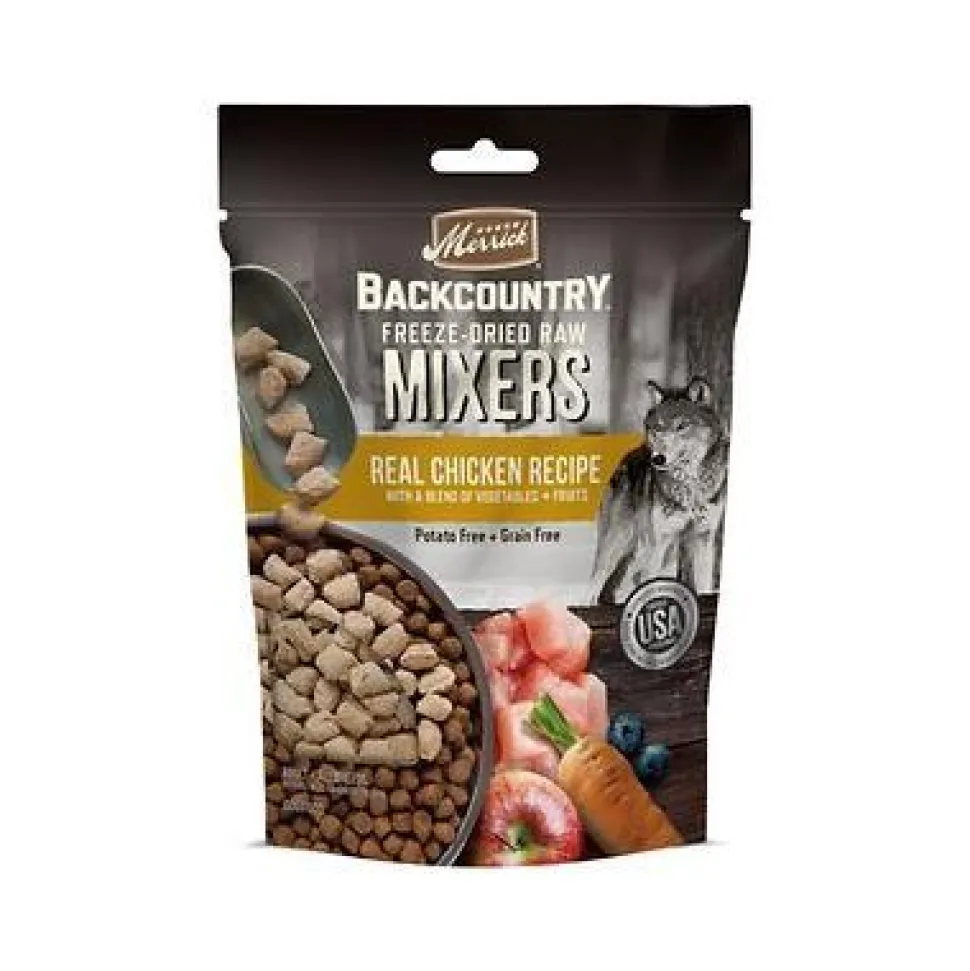Merrick 'Backcountry' Grain-Free Freeze-Dried Raw Chicken Dog Food Mixers- 5.5 oz Bag