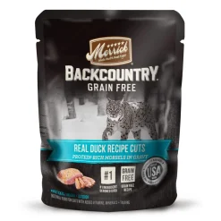 Merrick 'Backcountry' Grain-Free Duck Real Cuts Recipe Wet Cat Food - 3 oz Pouches - Case of 24