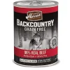 Merrick Backcountry Grain-Free Real Beef Recipe Canned Dog Food - 12.7 Oz - Case of 12