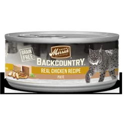 Merrick 'Backcountry' Grain-Free Chicken Pate Canned Wet Cat Food - 5.5 oz Cans - Case of 24