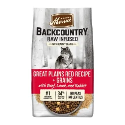 Merrick Backcountry Great Plains Red Recipe Beef Lamb and Rabbit with Grains Freeze-Dried Dog Food - 4 Lbs