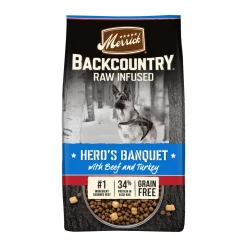 Merrick Backcountry Hero's Banquet Grain-Free Raw-Infused Beef and Turkey Dry Dog Food