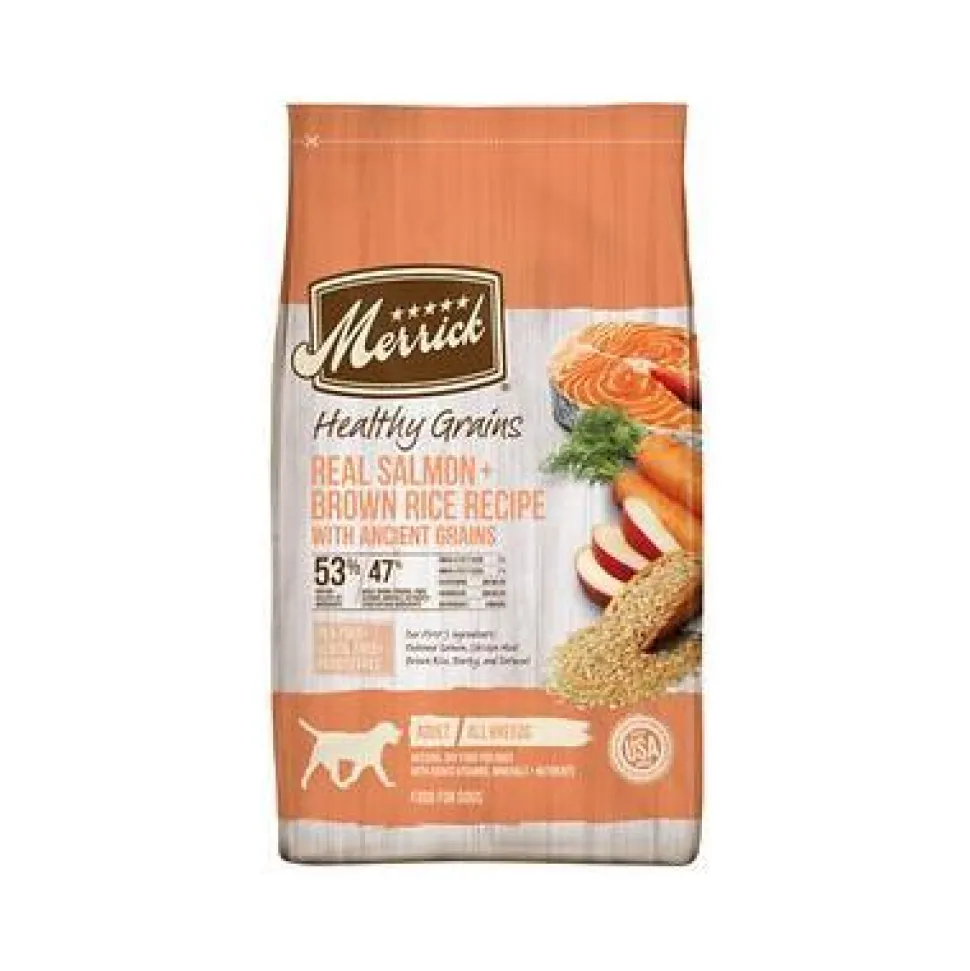 Merrick Classic Canine Salmon + Brown Rice with Healthy Healthy Ancient Grains Dry Dog Food - 12 lb Bag
