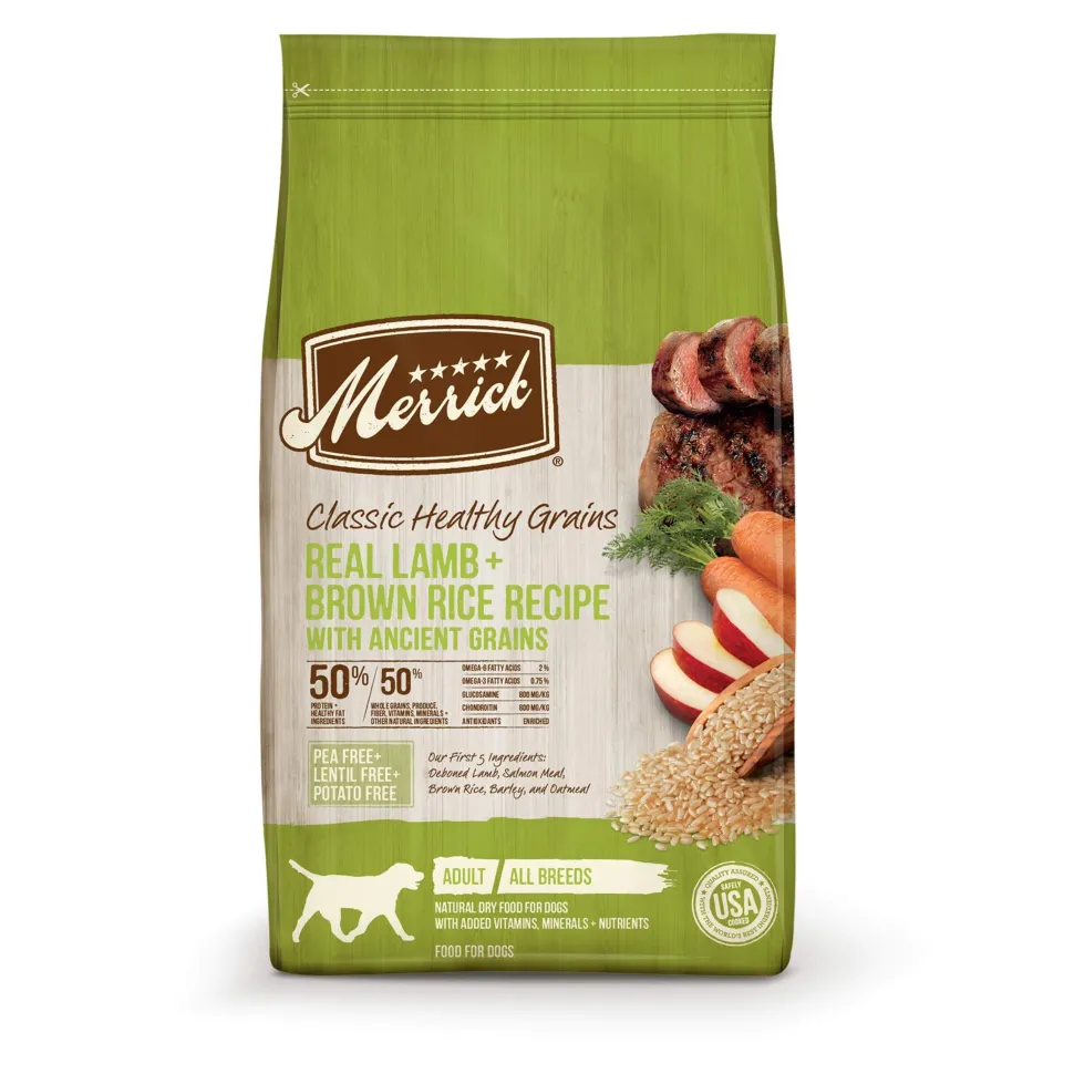 Merrick Classic Healthy Grains Lamb and Rice Recipe with Ancient Grains Dry Dog Food - 25 Lbs