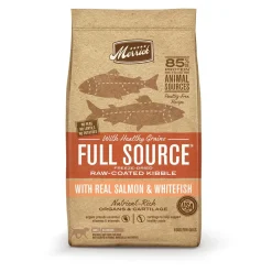 Merrick Full Source Raw-Coated Kibble with Real Salmon + Whitefish Recipe Dry Dog Food - 20 lb Bag