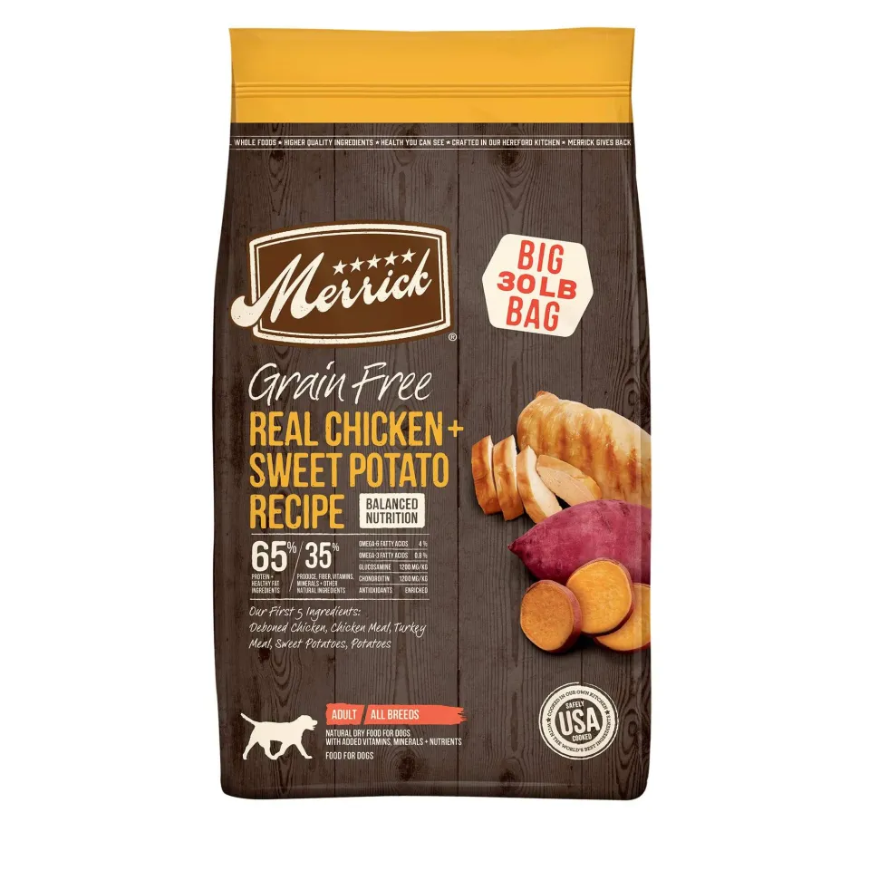 Merrick Grain-Free Chicken & Sweet Potato Dry Dog Food - 30 lb Bag