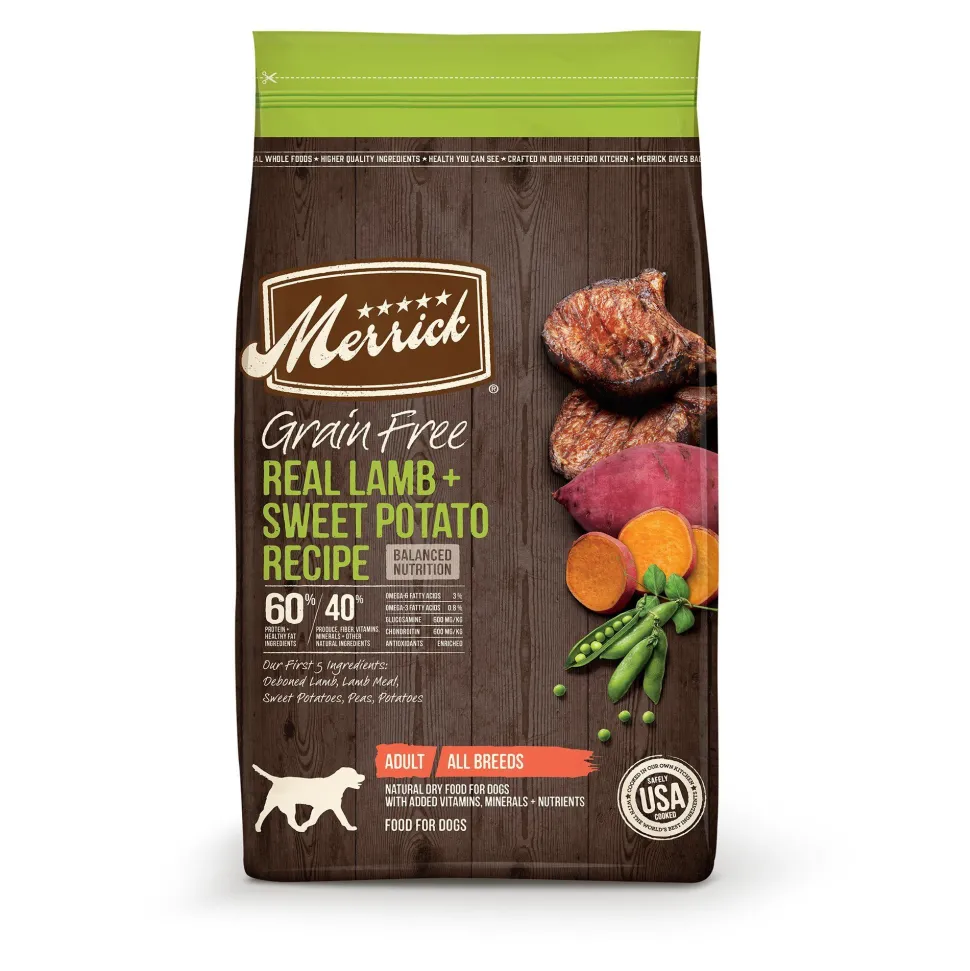 Merrick Grain-Free Lamb & Sweet Potato Dry Dog Food - 22 lb Bag