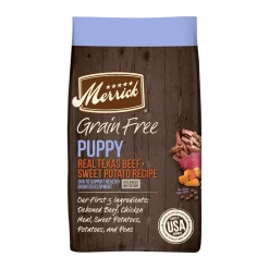 Merrick Grain-Free Puppy Beef and Sweet Potato Dry Dog Food - 4 Lbs