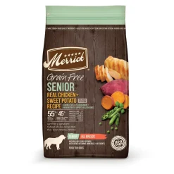Merrick Grain-Free Senior Dry Dog Food - Chicken & Sweet Potato - 22 lb Bag