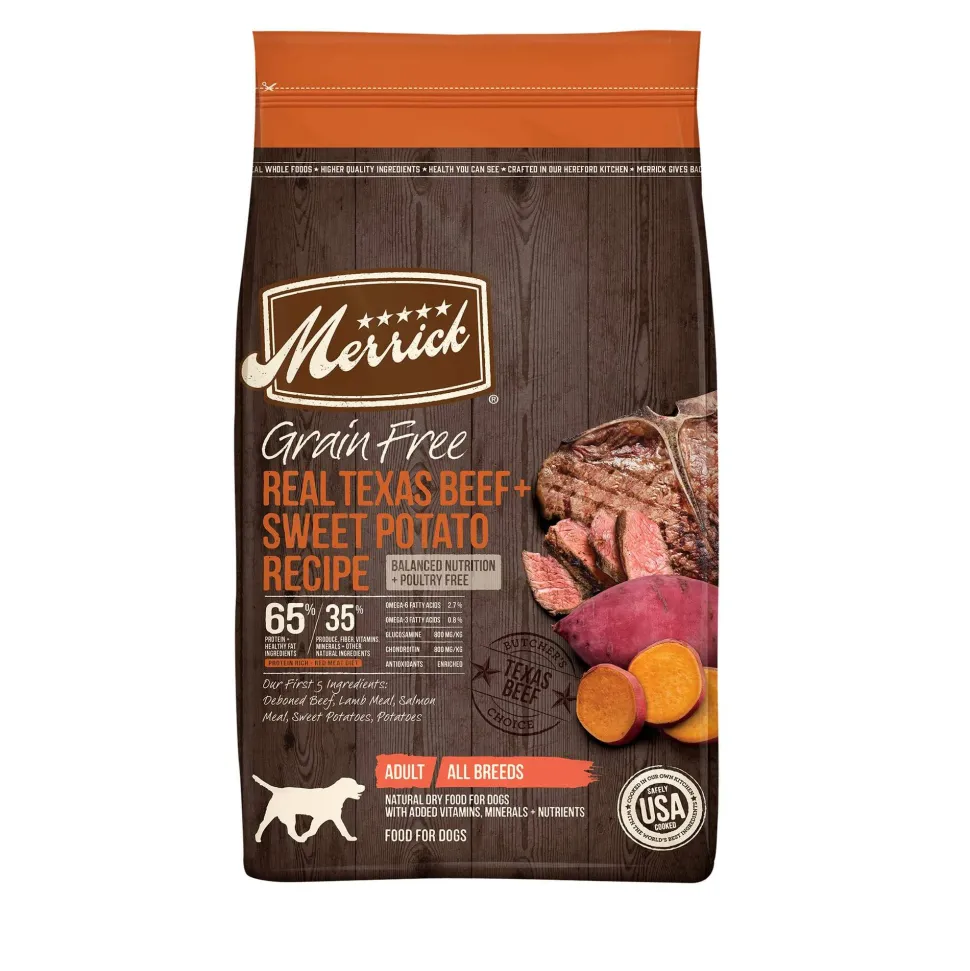 Merrick Grain-Free Texas Beef & Sweet Potato Dry Dog Food - 22 lb Bag