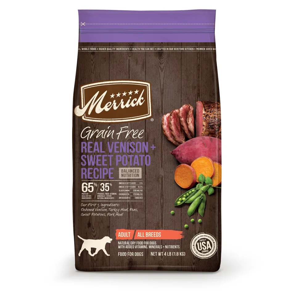 Merrick Grain-Free Venison & Chickpeas Dry Dog Food - 10 lb Bag