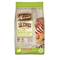 Merrick Lil Plates Adult Real Lamb with Healthy Grains Dry Dog Food - 12 Lbs