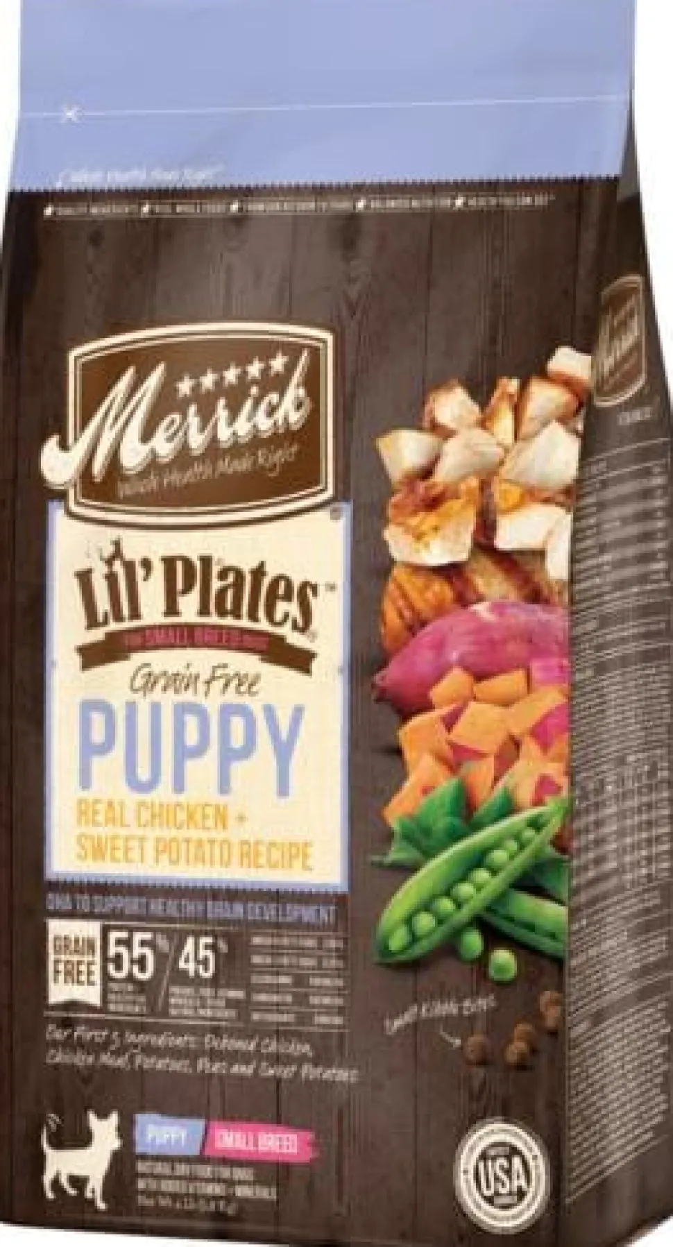 Merrick Lil' Plates Puppy Formula Chicken and Sweet Potato Dry Dog Food - 12 Lbs