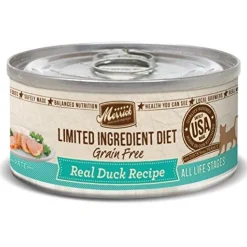 Merrick Limited Ingredient Diet LID Duck Recipe Wet Canned Cat Food - 5 oz Cans - Case of 24