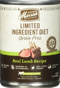 Merrick Limited Ingredient Diet Real Lamb Canned Dog Food - 12.7 Oz - Case of 12