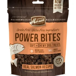 Merrick Power Bites Salmon Soft and Chewy Dog Treats - 6 Oz