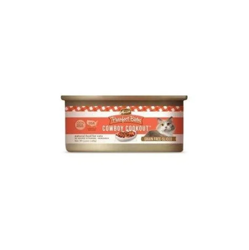 Merrick Purrfect Bistro Grain Free Purrfect Bistro Cowboy Cookout Canned Cat Food - 5.5 oz Cans - Case of 24