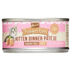 Merrick Purrfect Bistro Grain-Free Kitten Dinner Pate Wet Canned Dog Food - 3 oz Cans - Case of 24