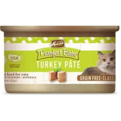Merrick Purrfect Bistro Grain-Free Turkey Pâté Wet Canned Dog Food - 3 oz Cans - Case of 24