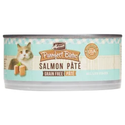 Merrick Purrfect Bistro Grain Free Salmon Pâté Canned Cat Food - 5.5 oz Cans - Case of 24
