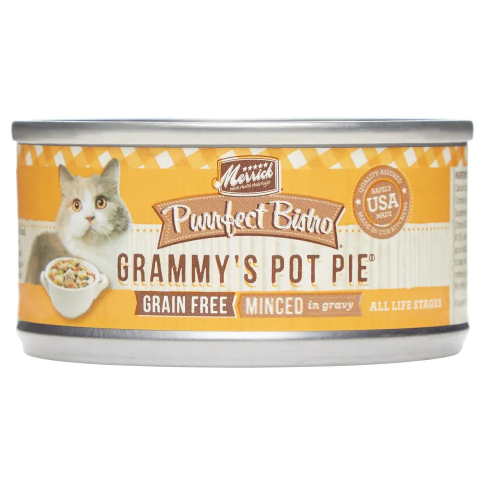Merrick Purrfect Bistro Grain-Free Grammy's Pot Pie Wet Canned Dog Food - 3 oz Cans - Case of 24