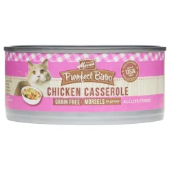 Merrick Purrfect Bistro Grain Free Chicken Casserole Canned Cat Food - 5.5 oz Cans - Case of 24