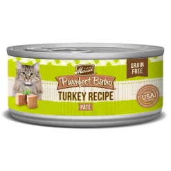 Merrick Purrfect Bistro Turkey Pate Canned Cat Food - 5.5 Oz - Case of 24
