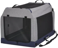 Midwest Canine Camper Pop-Up Tent Soft Folding Dog Crate - Gray - 36" X 25.5" X 28" In