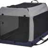 Midwest Canine Camper Pop-Up Tent Soft Folding Dog Crate - Gray - 42" X 26" X 32" In