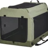 Midwest Canine Camper Pop-Up Tent Soft Folding Dog Crate - Green - 36" X 25.5" X 28" In