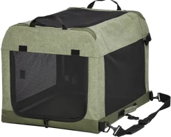 Midwest Canine Camper Pop-Up Tent Soft Folding Dog Crate - Green - 24" X 18.3" X 17.3" In