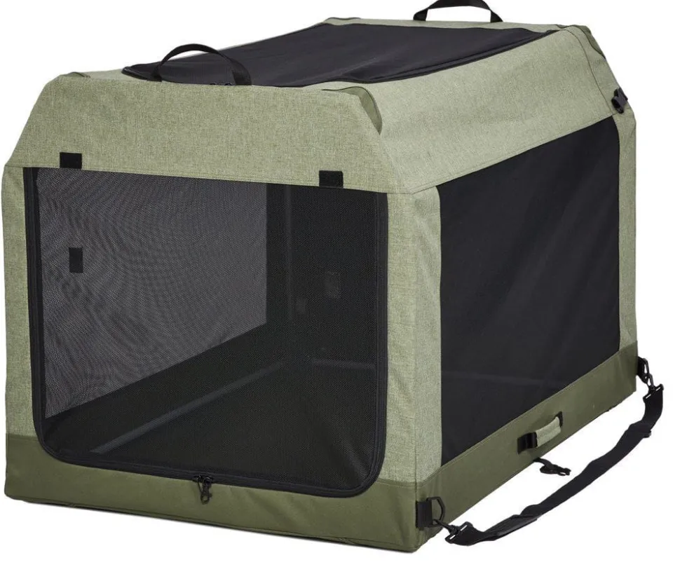 Midwest Canine Camper Pop-Up Tent Soft Folding Dog Crate - Green - 42" X 26" X 32" In