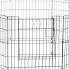 Midwest Contour Metal Exercise Pen for Dogs with Door - Black - 24" Height