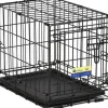 Midwest Contour Metal Folding Single Door Dog Crate - 18" X 12" X 14" Inches