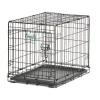 Midwest Contour Metal Folding Single Door Dog Crate - 24" X 18" X 19" Inches