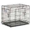 Midwest Contour Metal Folding Double Door Dog Crate - 24" X 18" X 19" Inches