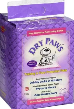 Midwest Dry Paws Absorbent and Quilted Floor and Training Dog Pads - 14 Pack - L:24" X W:30"