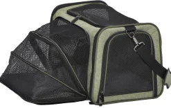 Midwest Duffy Expandable Travel Pet Carrier - Green - Large - 19.1" X 12.1" X 12.2" Inches