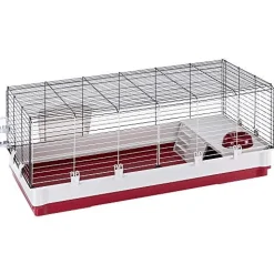 Midwest Homes Krolik Rabbit Cage Small Animal Cage - Burgundy - Extra Large