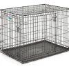 Midwest I-Crate Double Door Metal Folding Dog Crate with Divider Panel - 42" X 28" X 30" Inches