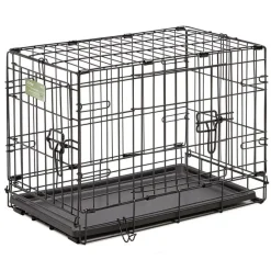 Midwest I-Crate Double Door Metal Folding Dog Crate with Divider Panel - 22" X 13" X 16" Inches
