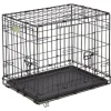 Midwest I-Crate Double Door Metal Folding Dog Crate with Divider Panel - 24" X 18" X 19" Inches