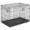 Midwest I-Crate Double Door Metal Folding Dog Crate with Divider Panel - 36" X 23" X 25" Inches