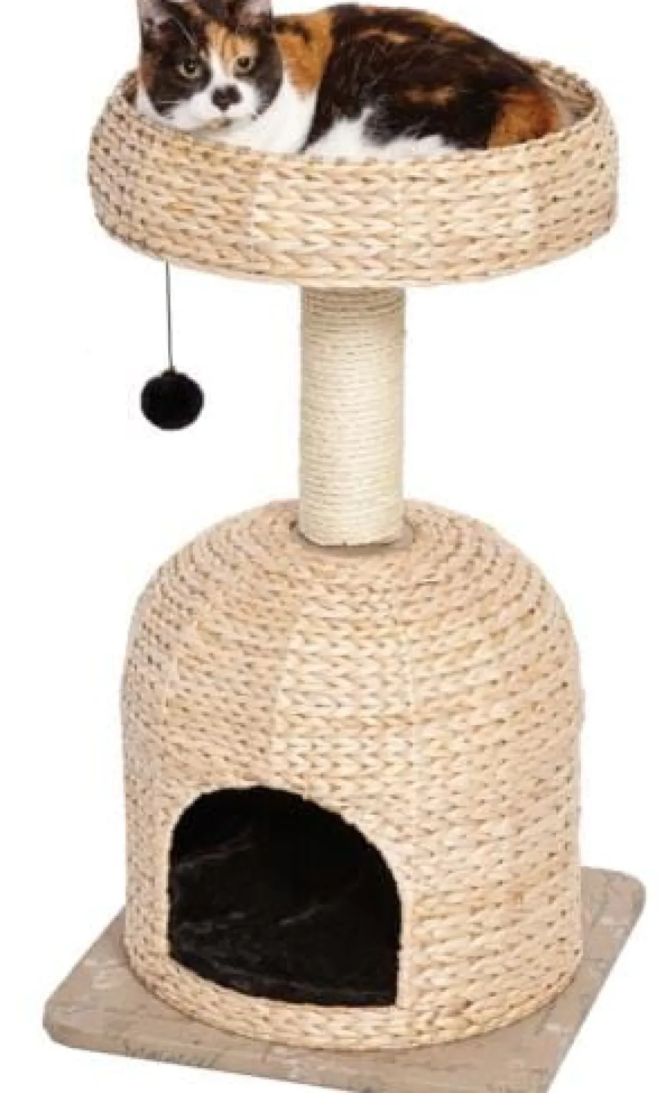 Midwest Nuvo Scout Fine N' Fun Wicker Cat Tree Furniture - Beige