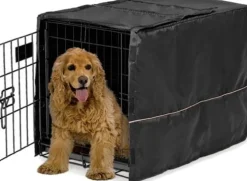 Midwest Quite Time Polyester Dog Crate Cover - Black - 30.5" X 20" X 20.5" Inches