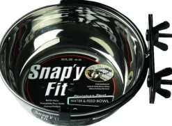 Midwest Snappy Fit Stainless Steel Dog Bowl - 20 Oz