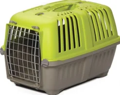 Midwest Spree Hard-Sided Travel Cat and Dog Kennel Carrier - Green - 19" X 12.7" X 12.7" Inches