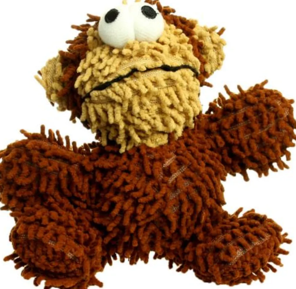 Mighty Junior Monkey Microfiber Ball Floating Squeak and Plush Dog Toy - Small